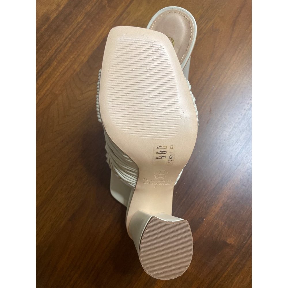 House of Harlow 1960 x REVOLVE Multi Strap Knotted Sandal Ivory 8 New with box - Picture 10 of 14